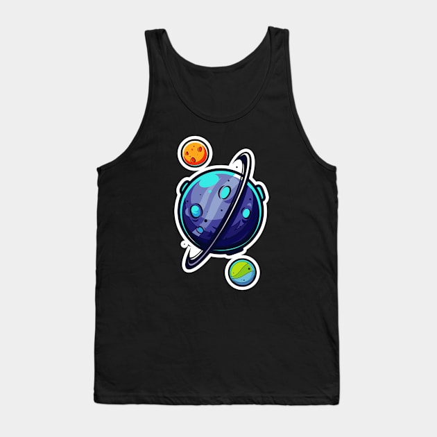 Planet Vibes Tank Top by Adiawarja